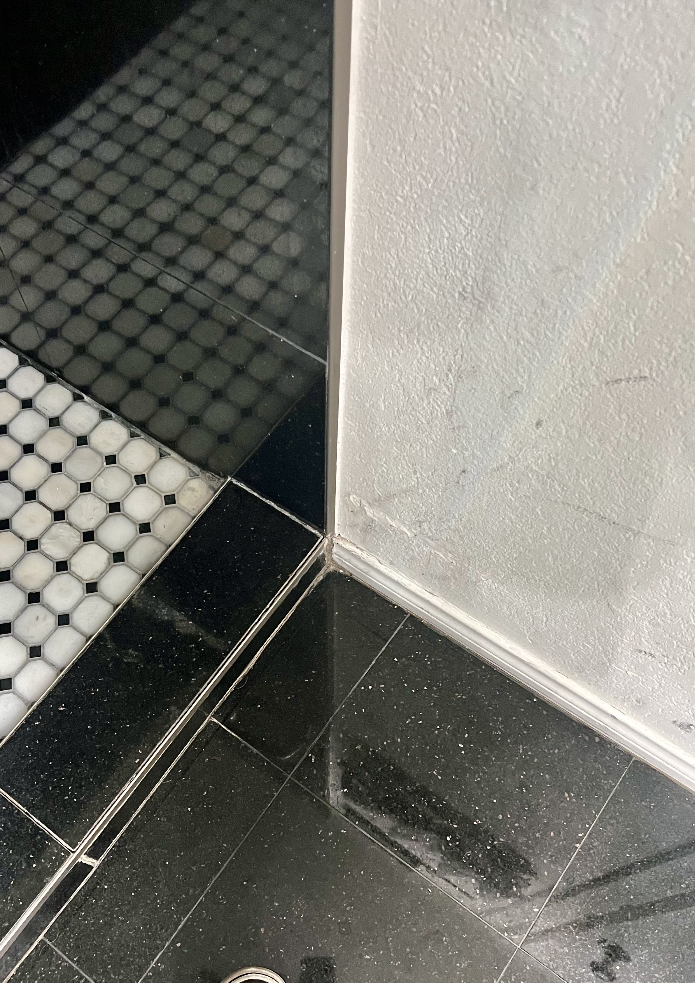 Drywall damage before repair - Salt Lake City